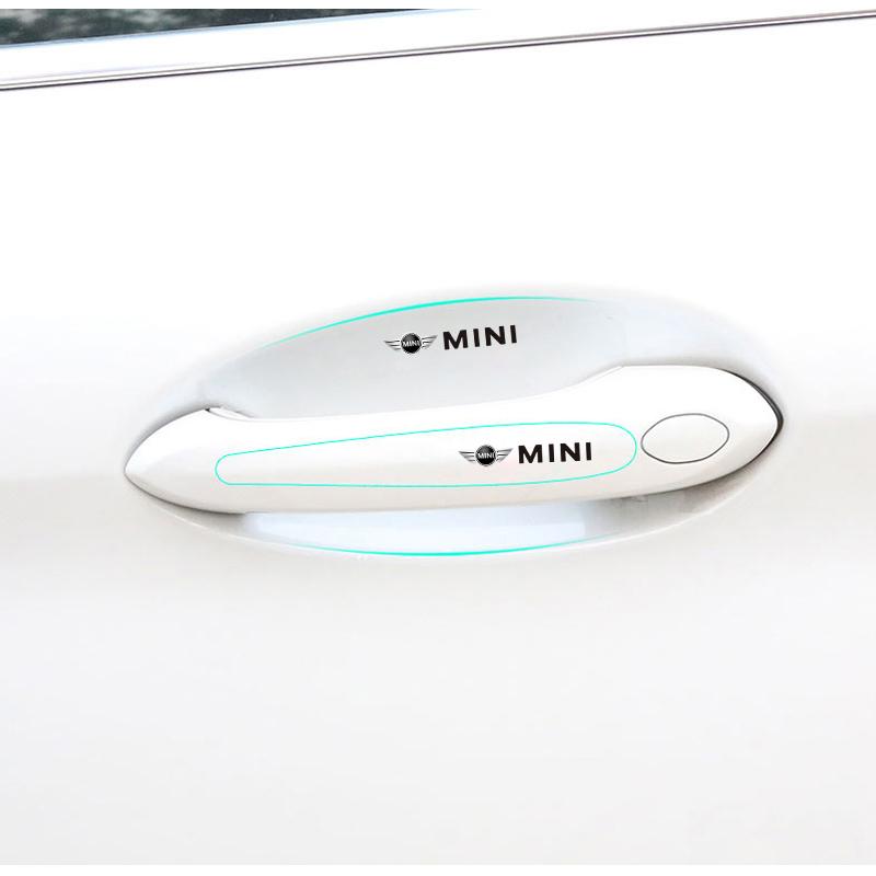 8pcs Car Door Handle Stickers Transparent Protector Film For BMW Mini Works Cooper F54 F55 F56 F57 F60 R50 R52 R53 R55 R56 R57