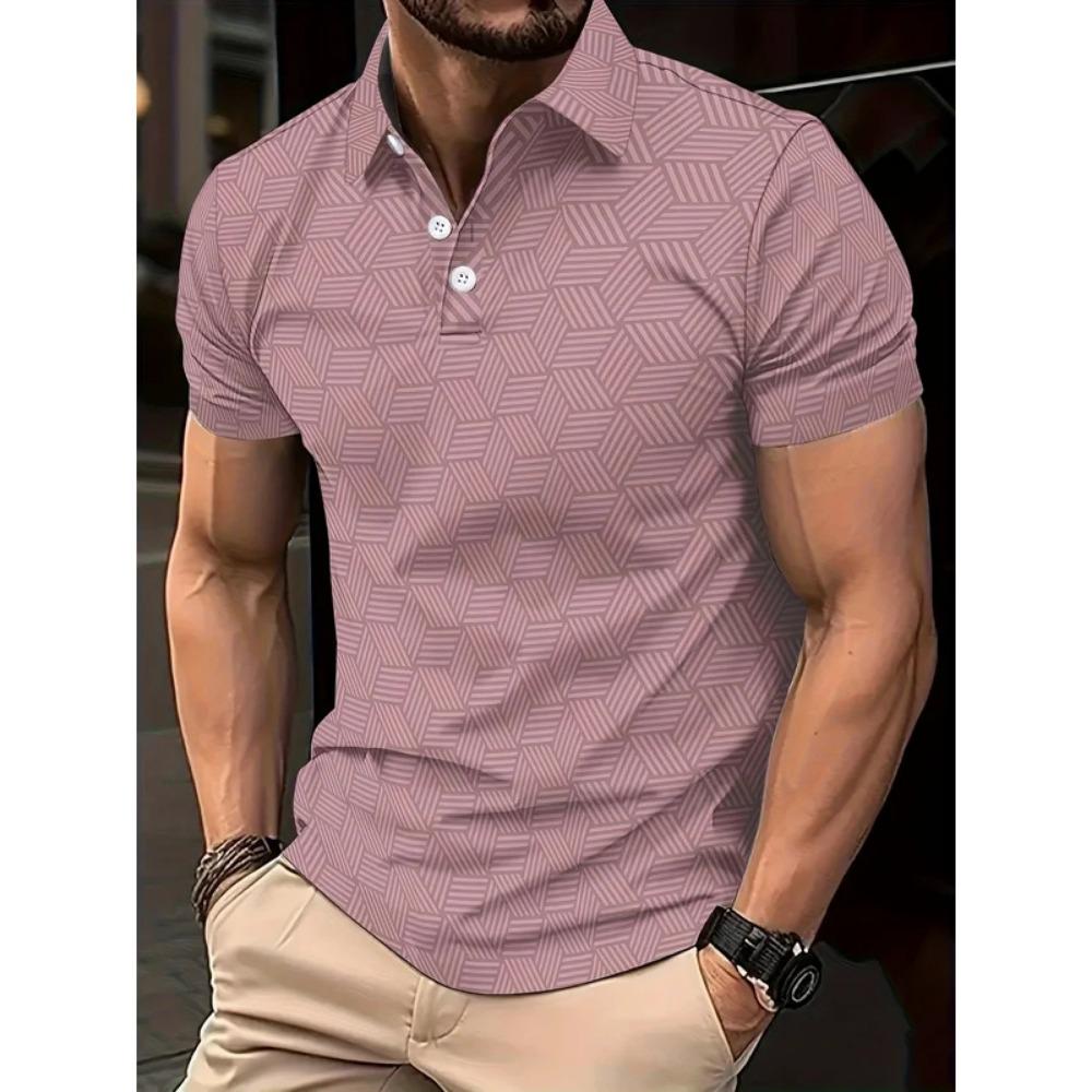 Men's Summer Polo Shirt, Men's Outdoor Street Polo Shirt