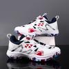 Large size new fashion rotating button rubber sole sports shoes badminton training tennis shoes non-slip and breathable