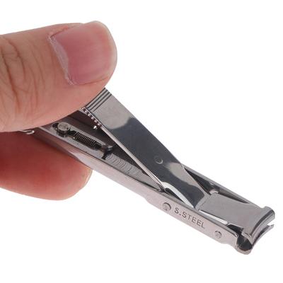 Ultra-Thin Nail Clipper Stainless Steel Foldable Nail Cutter With Nail File