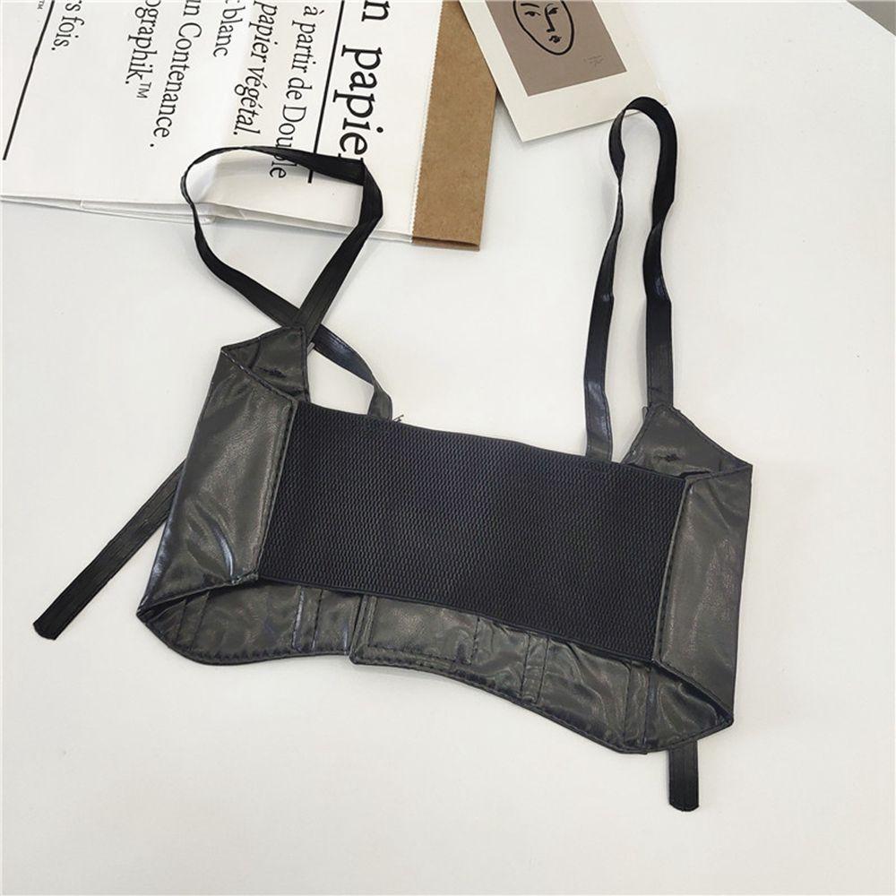 Body Skirt Decorations Elastic Waist Strap PU Leather Cummerbund Lolita Belts Extra Wide Waistband