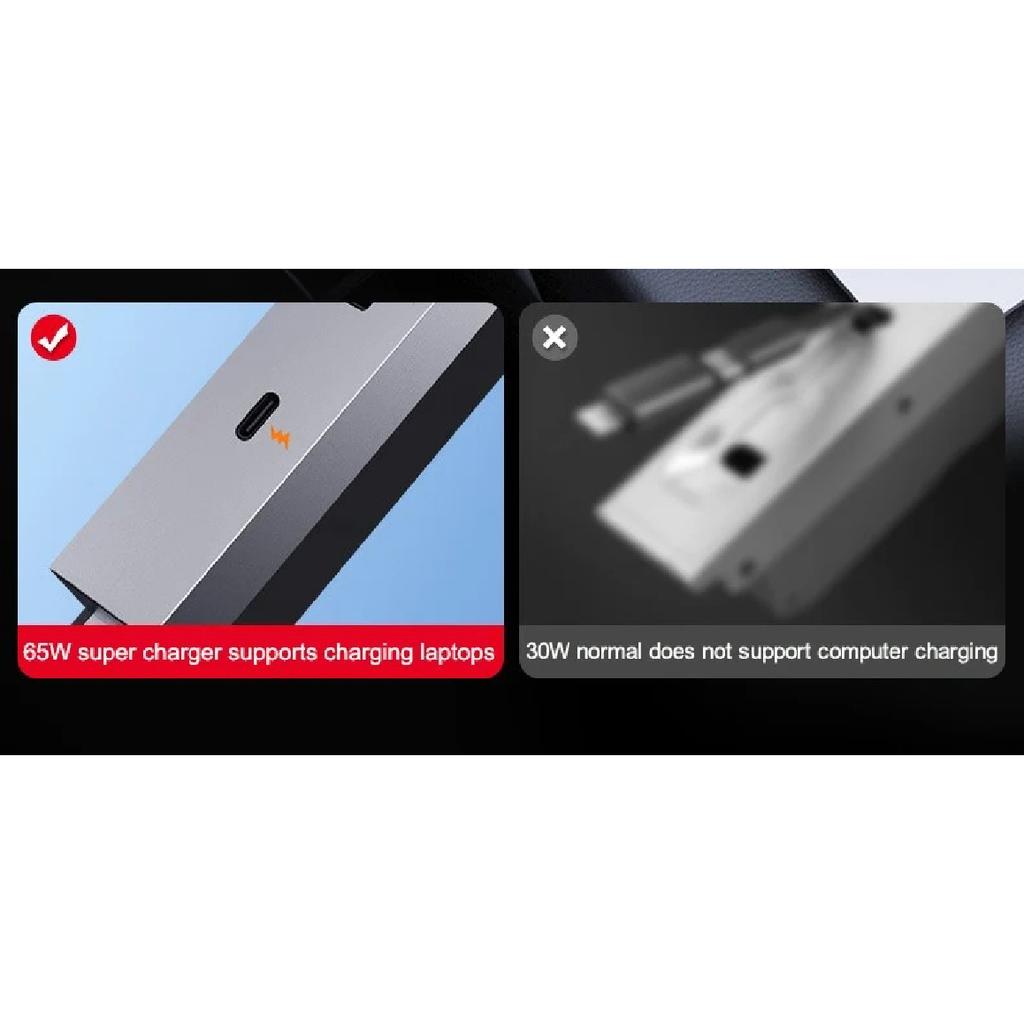 For Tesla Model Y Juniper Cigarette Lighter 65W Center HUB Docking Station Model 3 Highland USB Charging Port Support Laptop