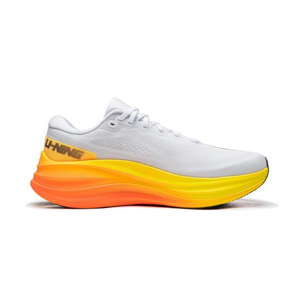 Li Ning Yueying 6 Pro Niedrige Laufschuhe Herren Weiß Gelb ARHW015-22