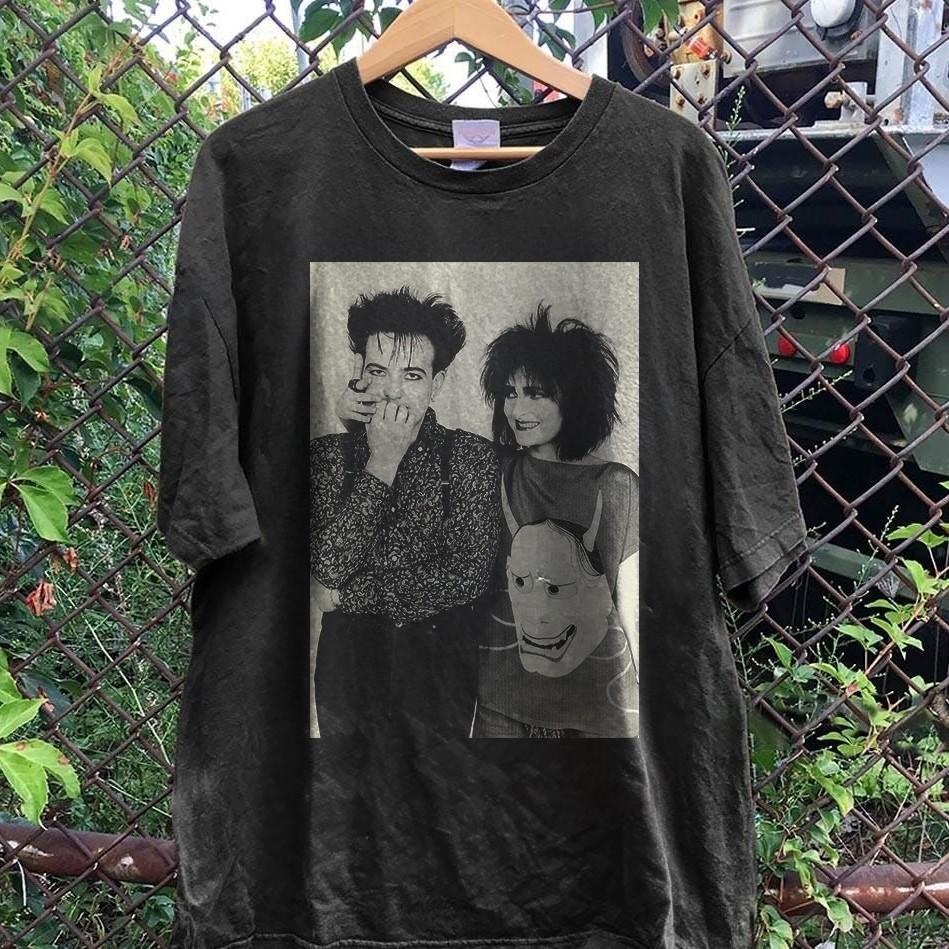 NEW! Robert Smith & Siouxsie Sioux T-Shirt Goth Post Punk The Cure Graphic S-5XL
