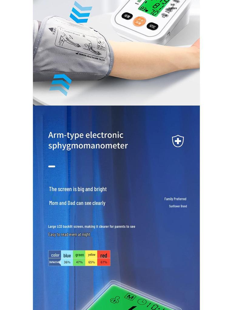 Sonnenblume Smartes Blutdruckmessgerät für den Heimgebrauch und für ältere Menschen