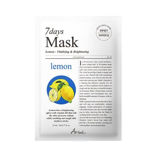 ARIUL Seven Days Mask Lemon C 10 Sheets + 5 Sheets Promotion