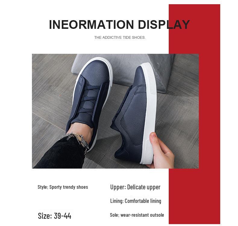 2026 Autumn Korean Style White Men's Casual Sneakers