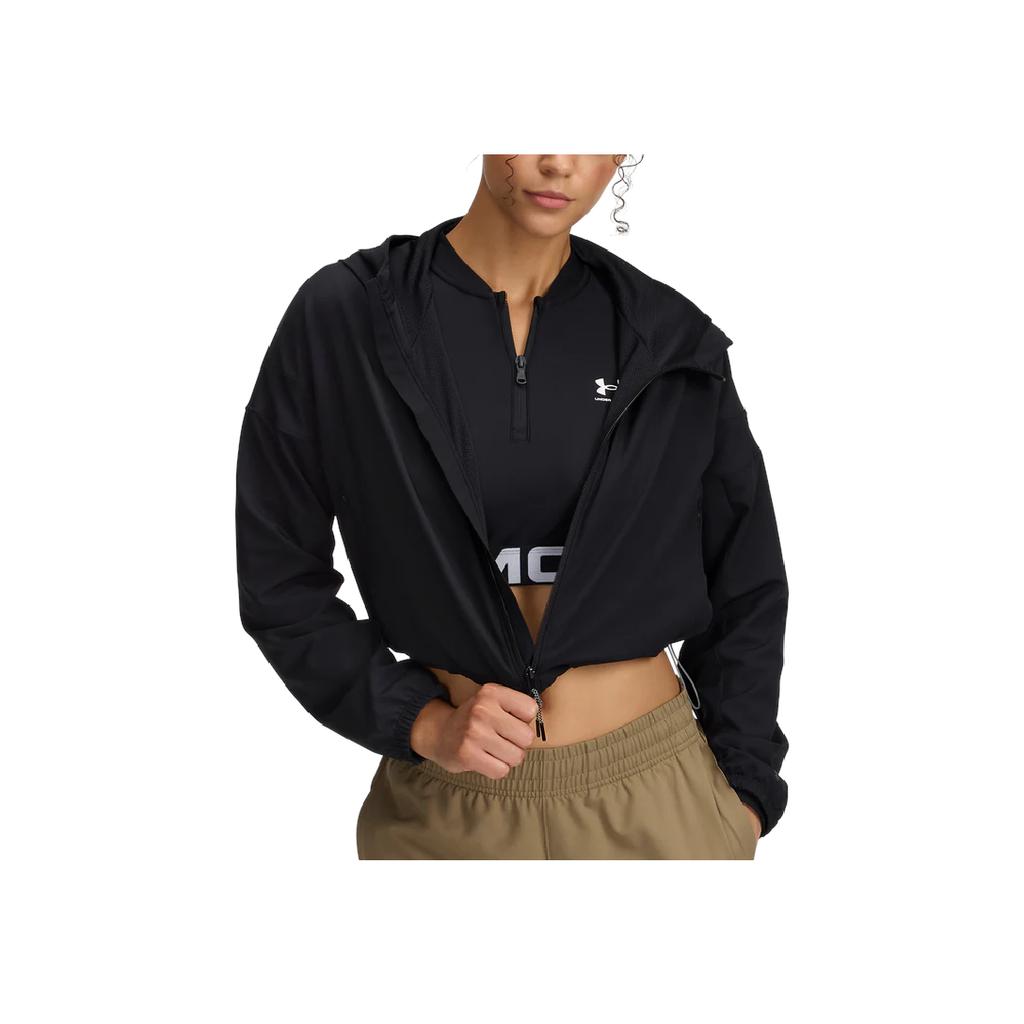 Under Armour Unstoppable SS25 Casual Comfortable Fashion Short Loose Jacket Women Jackets Black 6003590-001