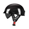 AD Carbon Fiber Retro 3C Certified Motorcycle Half Helmet for Men & Women