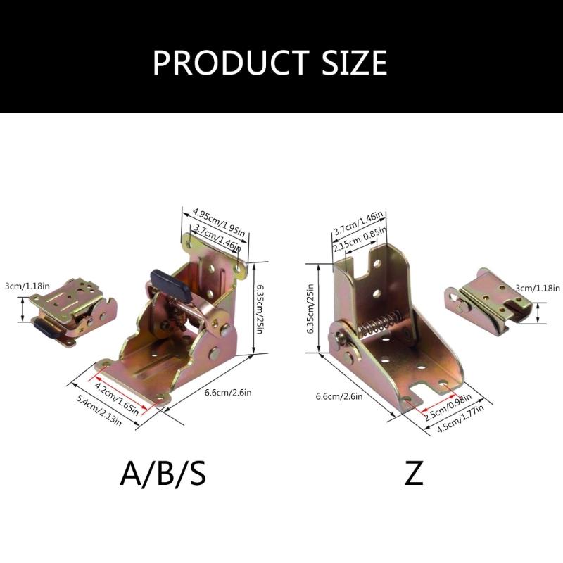 4 Stücke 90 Grad Verriegelung Klappscharnier Selbstsicherndes Scharnier Stuhlbeinhalterung Scharnier Klapptisch Verlängerungshalterung
