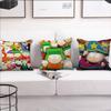 Cartoon S-South Cute P-ParkS cushion cover Pillow Case Pillowcase Soft Skin Friendly & Comfortable with a Hidden Zipper
