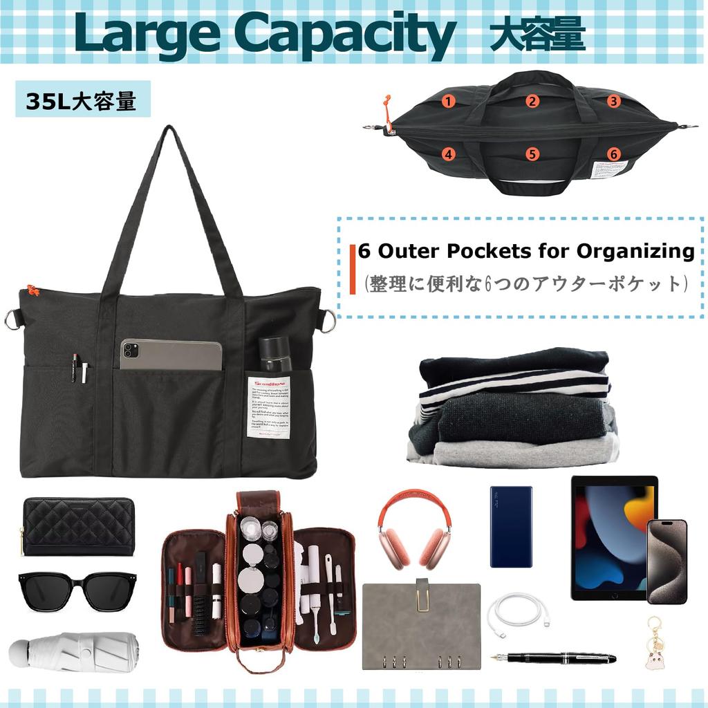 YAPJEB Boston Travel Travel Large Suitcase Business Bag, Bag, 3-Way, Foldable, Carry-On Bag, Bag, Capacity, Attachment, Lightweight, Travel, Trip,