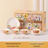 Baizi'en Floral Brokat Keramik Geschenk Geschirrset
