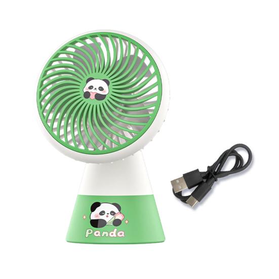 Portable Desk Fan Single Speed USB Rechargeable Mini Table Fan 90 Degree Rotation Quiet Cooling Fan for Home Office Bedroom Dorm