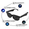 Translation AI Smart Glasses 144 Languages AI Real Time Bluetooth Glasses Earphones HIFI Stereo Sound Bluetooth 5.4 Sunglasses