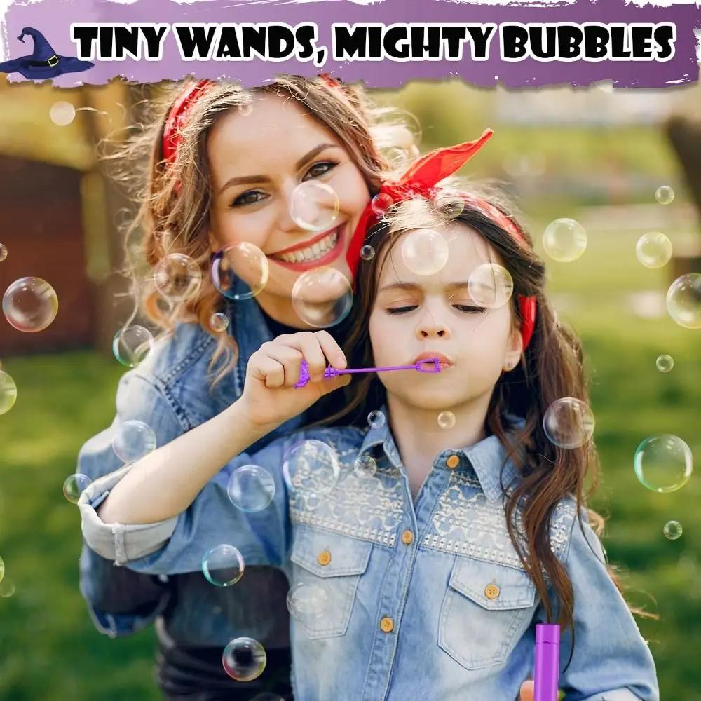 20 PCS Halloween Treats Plastic Mini Bubble Wands Refillable Trinkets Soap Bottle Prizes Empty Goody Bag Stuffer Party