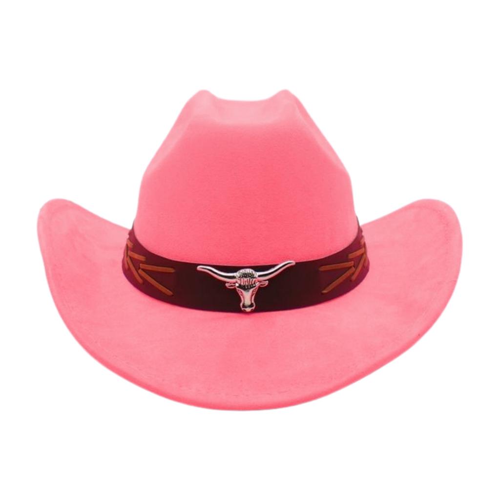 Western Cowboy Hat National Knight Jazz Hat Tibetan Warped Edge One-Word Top Hat Travel Cowboy Hat