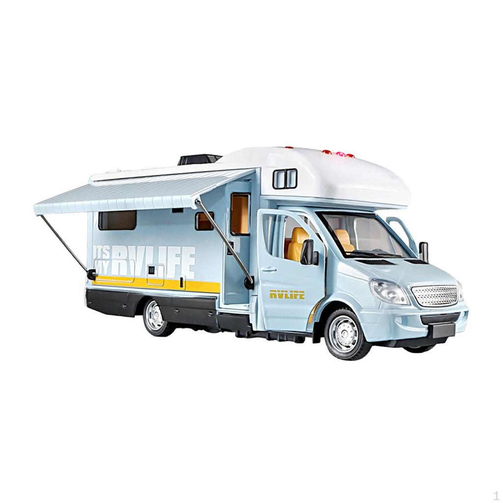 1/32 Alloy Motorhome Toy Diecast Metal Recreational Vehicle for Party