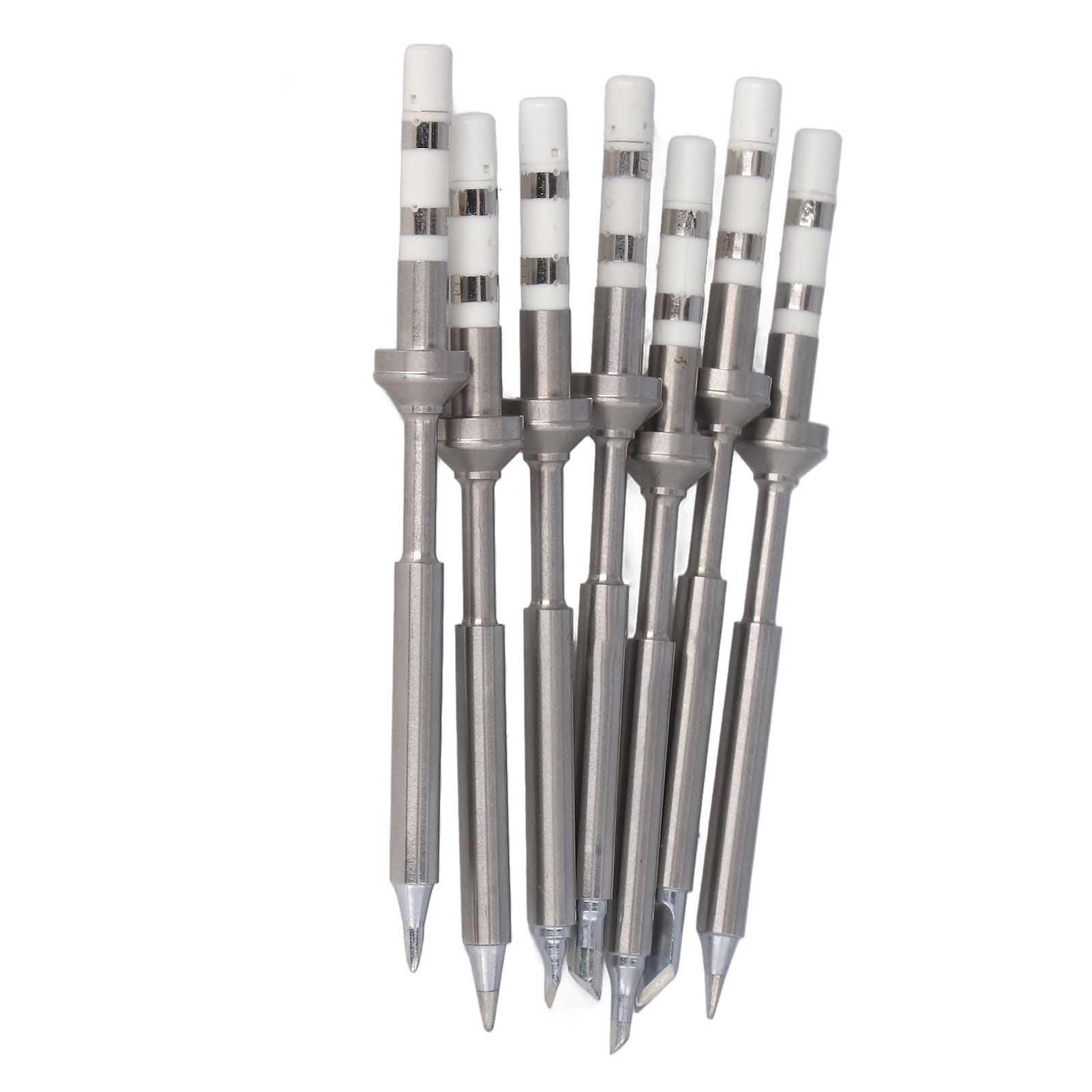 

7 шт. Мини-набор умных электрических паяльников, 7 типов паяльников из нержавеющей стали для