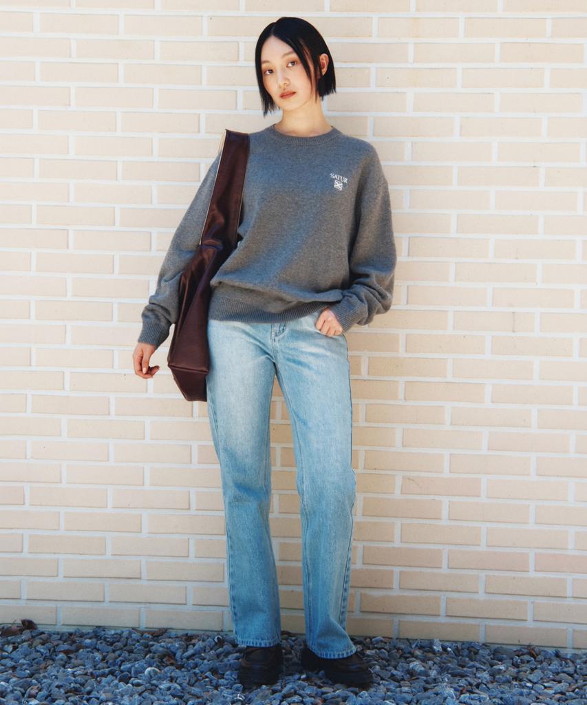Seteo Lauren Classic Logo Knit Charcoal