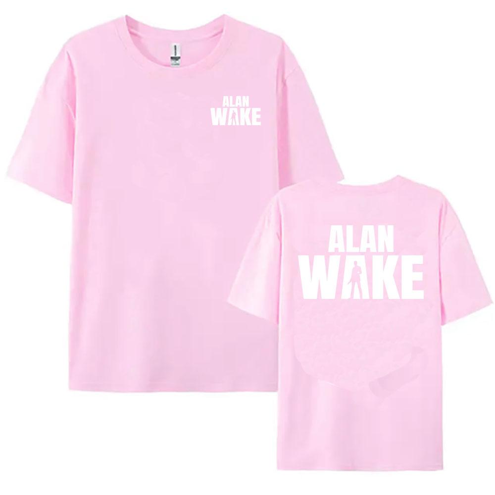 Alan Wake 2 Koszulka z nadrukiem Koszulki bawełniane z krótkim rękawem Streetwear Unisex Luźny codzienny T-shirt z okrągłym dekoltem Góra