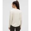 Lululemon License To Train Classic Fit Long Sleeve Shirt Light Ivory