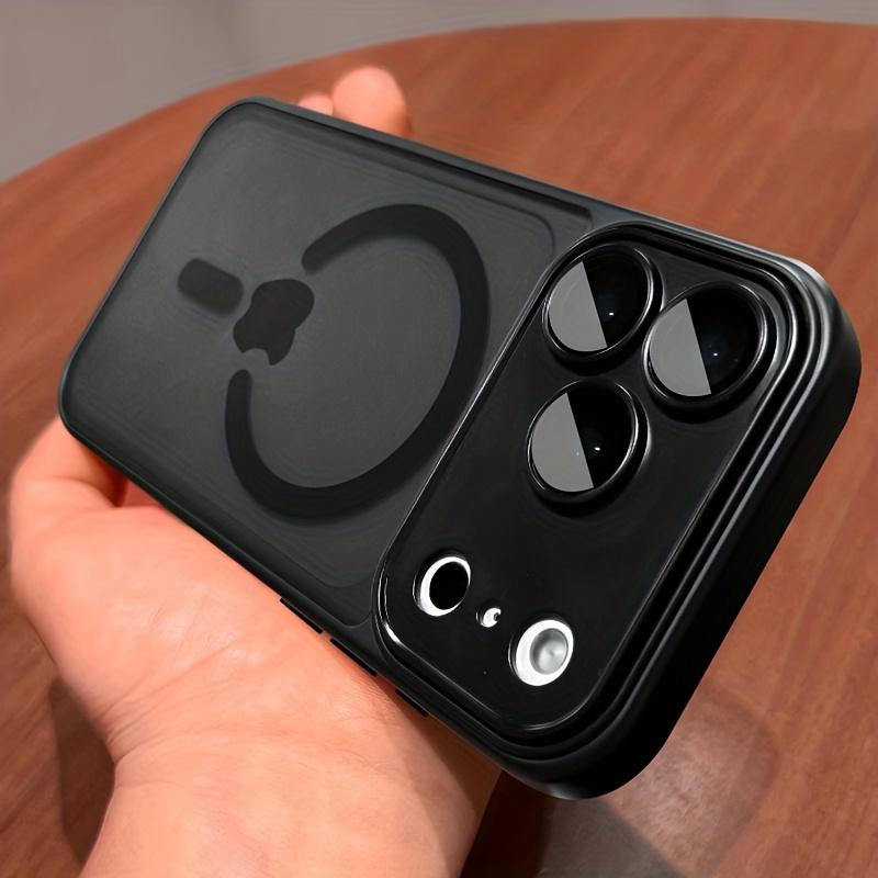 Luxury Magnetic Lens Protector Matte Clear Case for IPhone 17 16 15 14 Plus 13 12 11 Pro Max for Magsafe Wireless Charger Cover