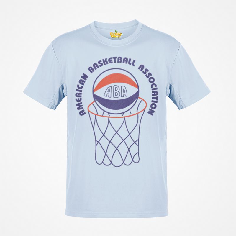 Unisex Cotton T-shirt ABA American Basketball Association Nostalgic Retro T-shirt
