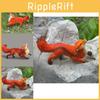 Adorable Fox Figurine Charming Resin Decorative Statue For Home And Garden Display