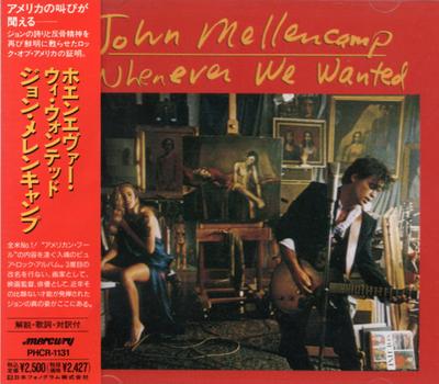 CD JOHN COUGAR MELLENCAMP - Whenever We Wanted PHCR1131 Mercury 1991 Japan ObiRock Used