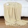 Bohemian Knitted Sofa & Bed Runner Throw Blanket - Summer Air Conditioning Nap Cover