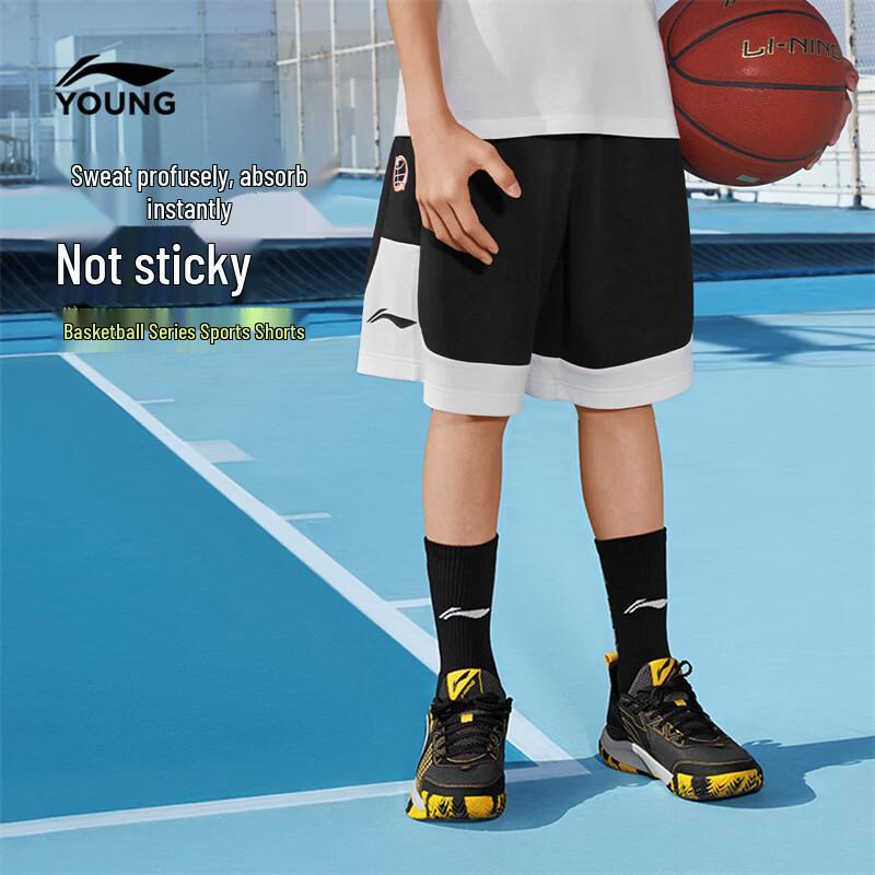 LI-NING Kids Unisex Athletic Shorts 160