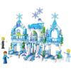 Princess Figures Snow Queen Ice Castle Model Blocks City Friends Bricks Toys