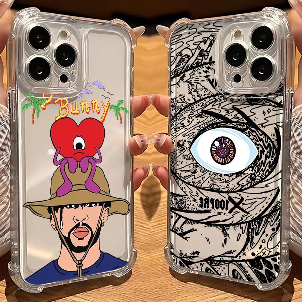 Bad Bunny X 100pre Bunny Logo Phone Case For iPhone 17 16 15 14 13 12 11 Pro Max XS X XR 7 8 SE Anti Transparent Cover