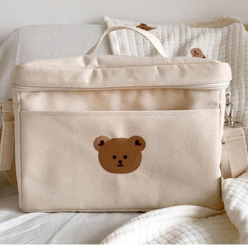 New Korean Style Kids' Little Bear Insulated Stroller Bag – Portable Mommy Bag