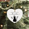 Acrylic Round Pendant Decorations 2D Christmas Hanging Ornaments, Santa Snowflake Reindeer Festive Party Supplies for Tree Decorations, Reusable