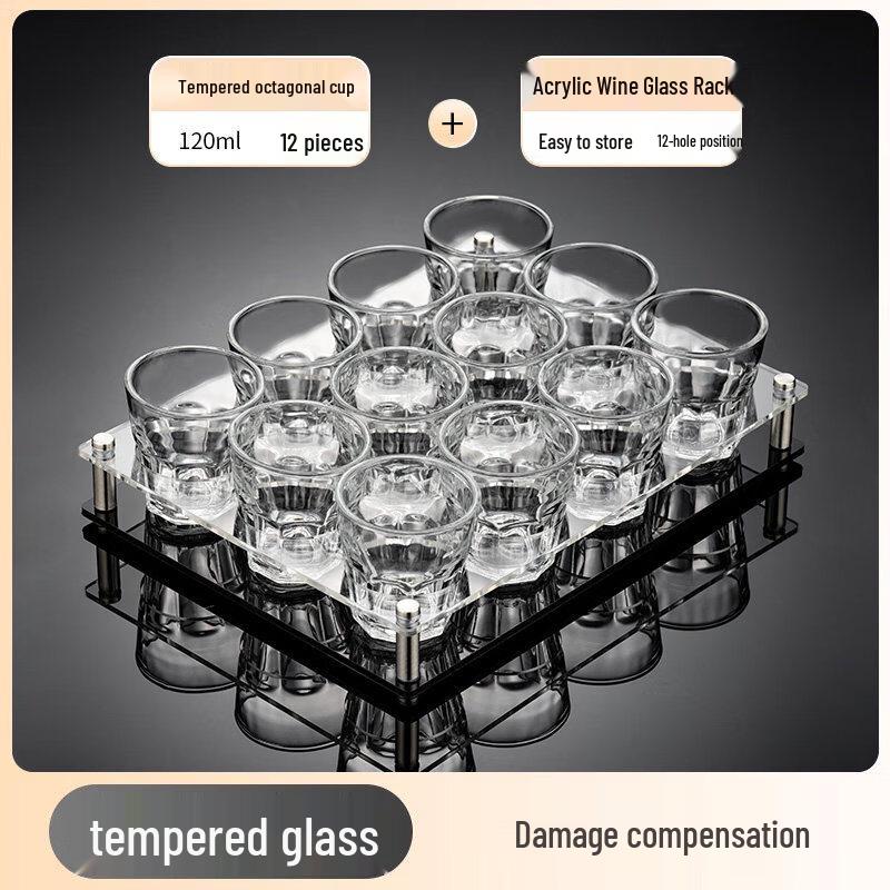 ZISIZ Tempered Glass Beer Mug Set