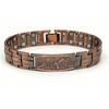 Umweltfreundliches Retro-Bronze-Dreireihiges Magnetarmband für Herren