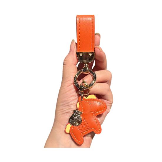 

Брелок для ключей автомобиля Шарм Год Лошади Декоративный брелок Рюкзаки Сумки Сотовые телефоны Кошельки Аксессуар оранжевый