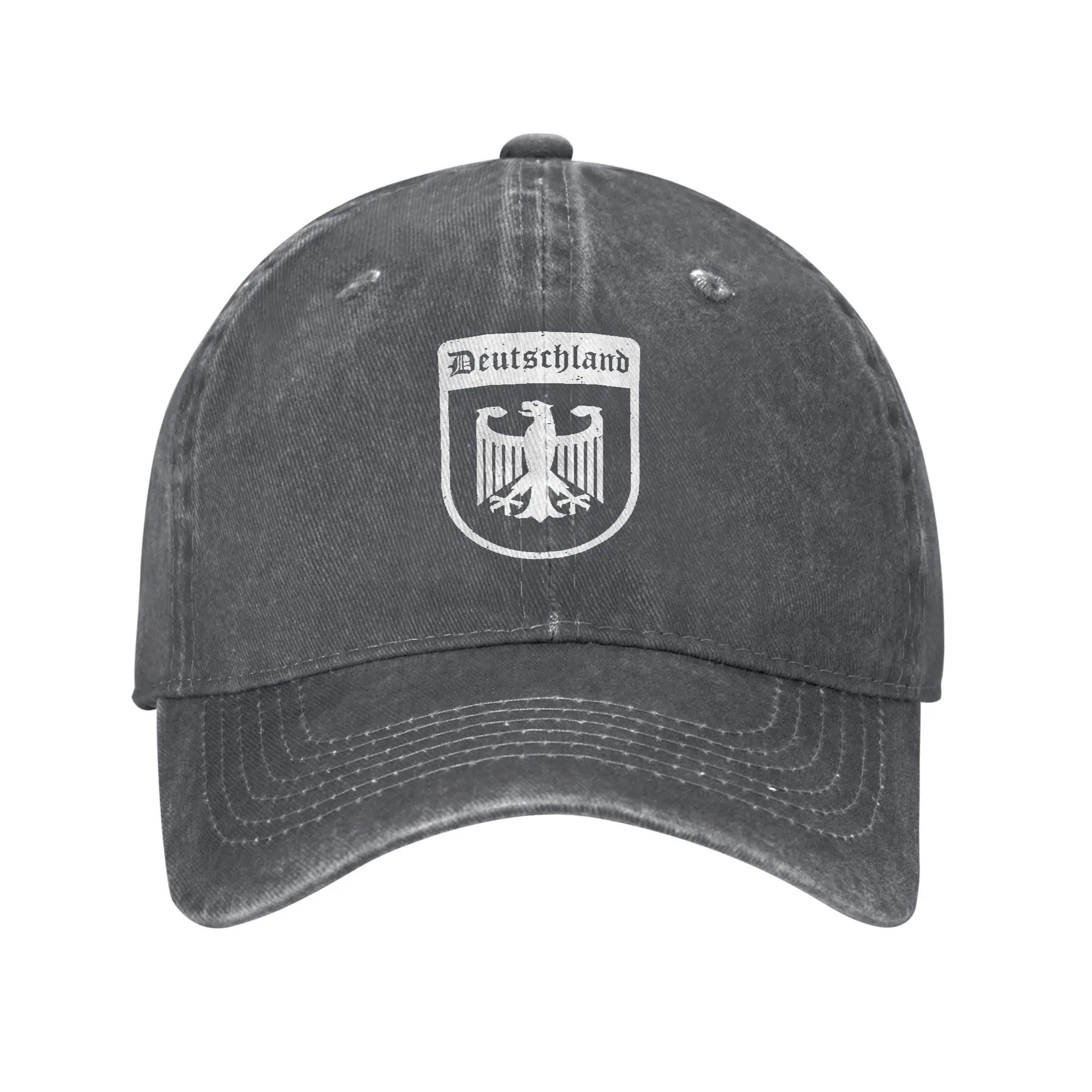 

Німеччина Німецький орел Прапор Німеччини Бейсболки Зношені Денім Прана Шапка Для вулиці Всі сезони Регульований розмір Кепка Snapback Adjustable