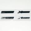 3D ABS Etiqueta engomada del emblema del coche  negro brillante SDrive18i 20i 23i 25i 28i 30i 35i 40i 45i 50i 55i para BMW X1 X2 D1