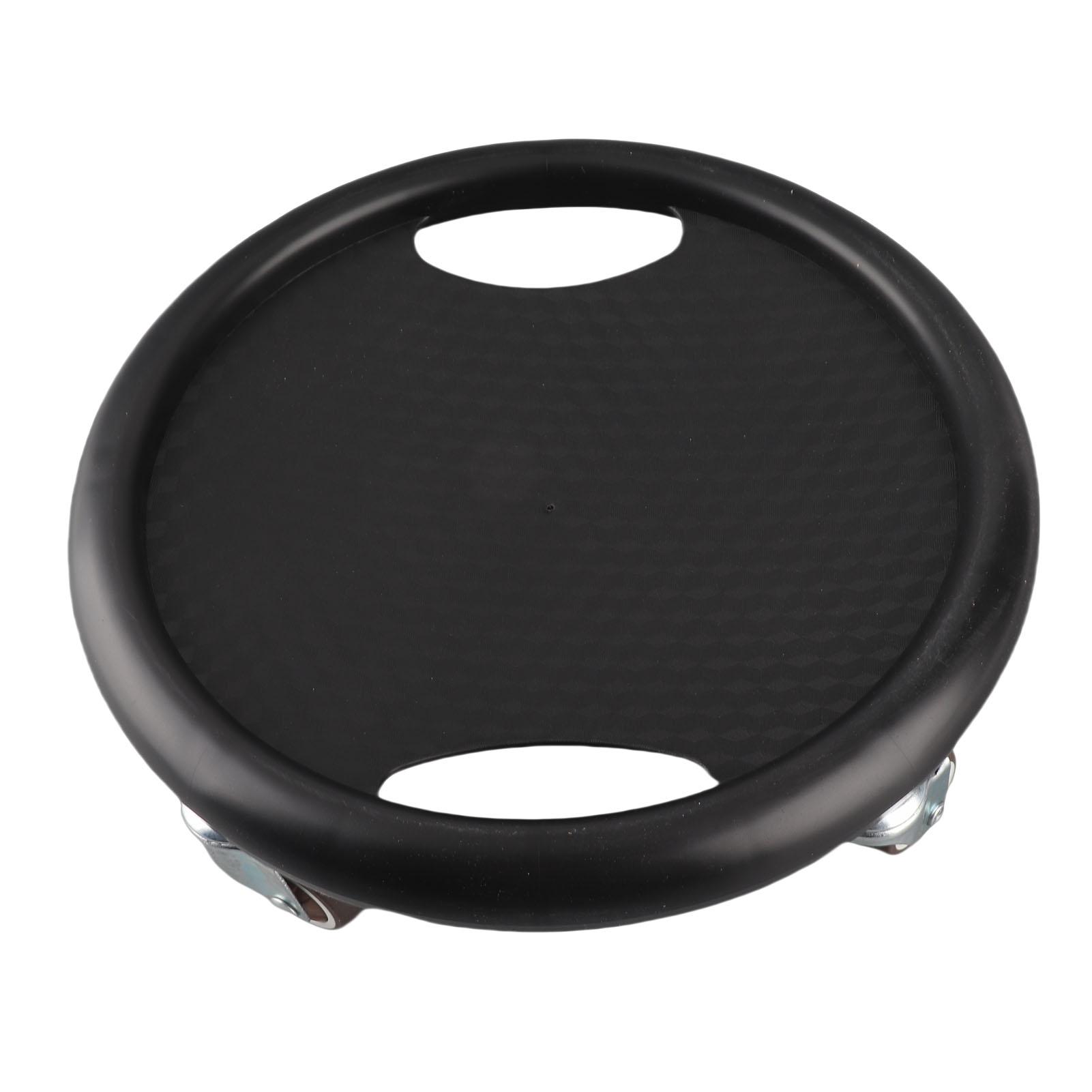 Disco Deslizante para Abdominales Herramienta de Entrenamiento Abdominal con 4 Rodillos para Gimnasio en Casa Negro negro