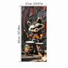 Cute Fox Sits On The Trash Can Mural Stickers Outdoor Rubbish Bin Renovation Home Decoration Aesthetic Rooms Wall Art Removable