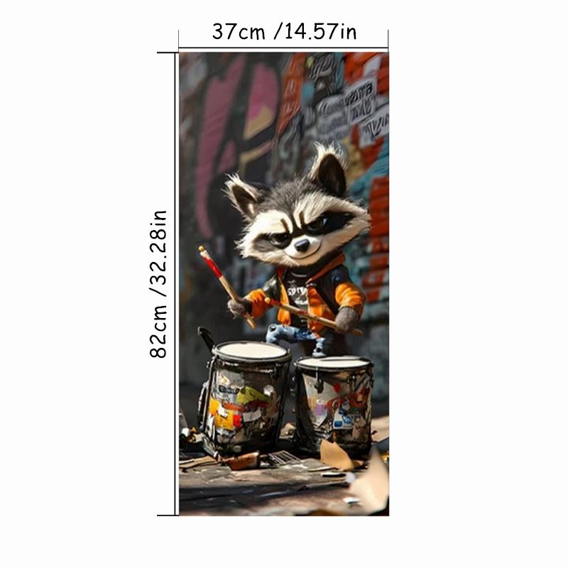 Cute Fox Sits On The Trash Can Mural Stickers Outdoor Rubbish Bin Renovation Home Decoration Aesthetic Rooms Wall Art Removable