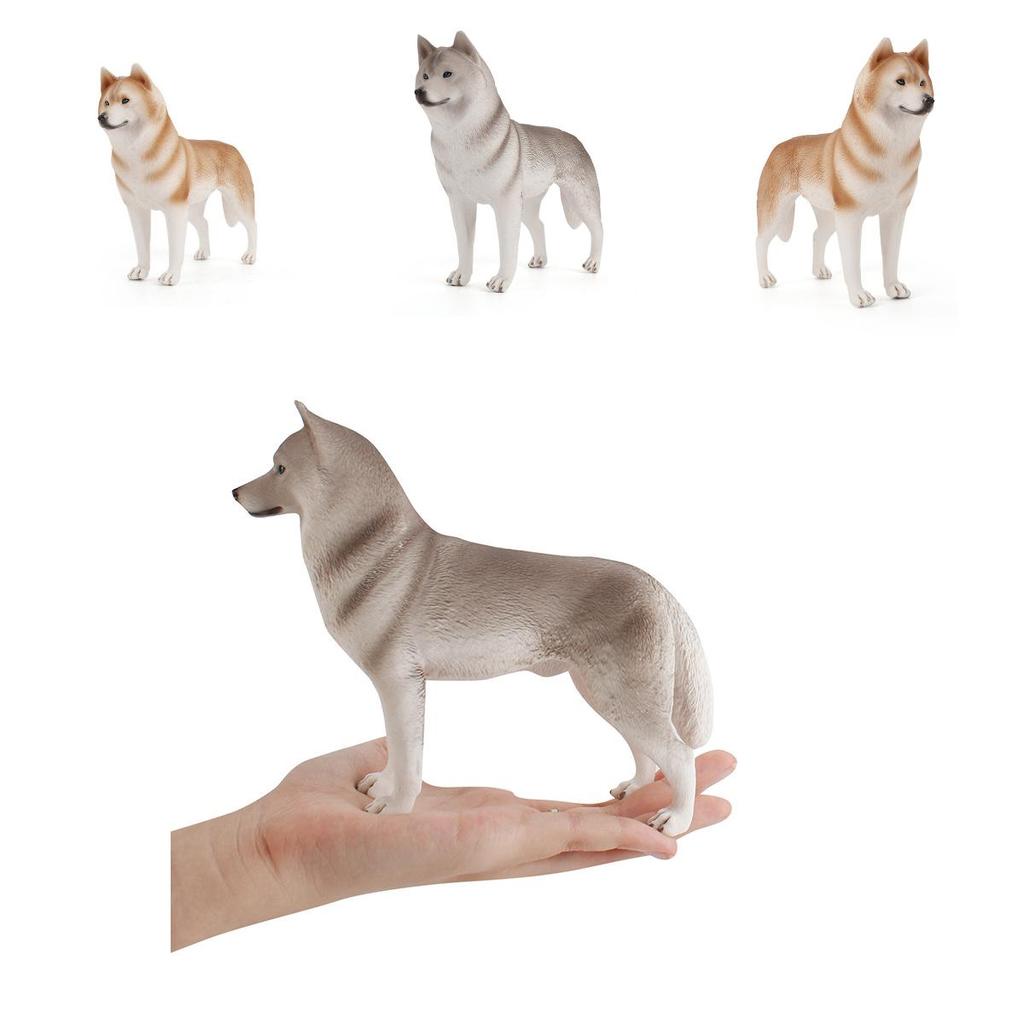 Hand Painted Husky Sled Dog Figurine For Animal Lovers And Collectors