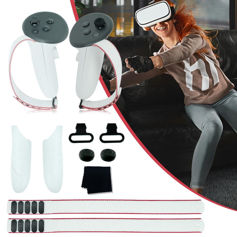 For Meta Quest 3 Accesories VR Protective Cover Case VR Headset Head Face Cover Lens Cover Controller Grips For Oculus Quest 3