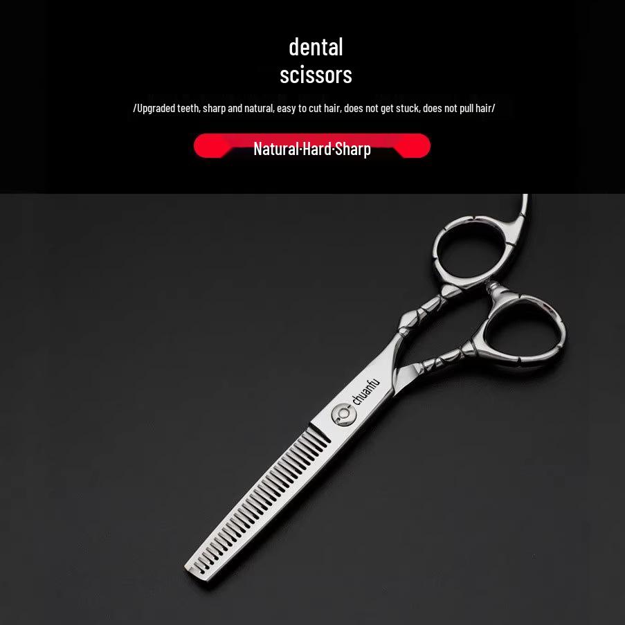 Household Hairdressing Scissors Set - Hair Cutting, Thinning, Serrated, Bangs Trimmer, Self-Cutting Tool for Choppy Hair