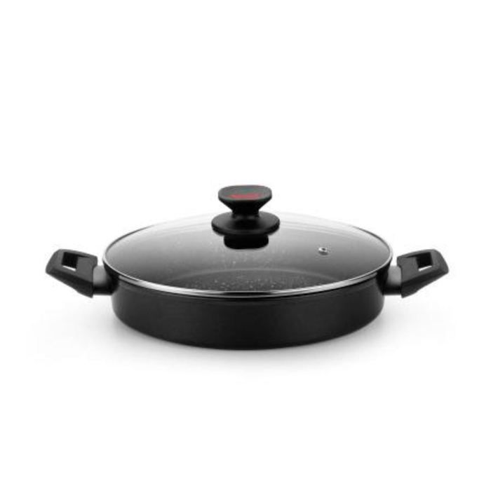 Casserole - MONIX - M810528 - Diamètre 28cm - Revêtement inox - Poignée fixe