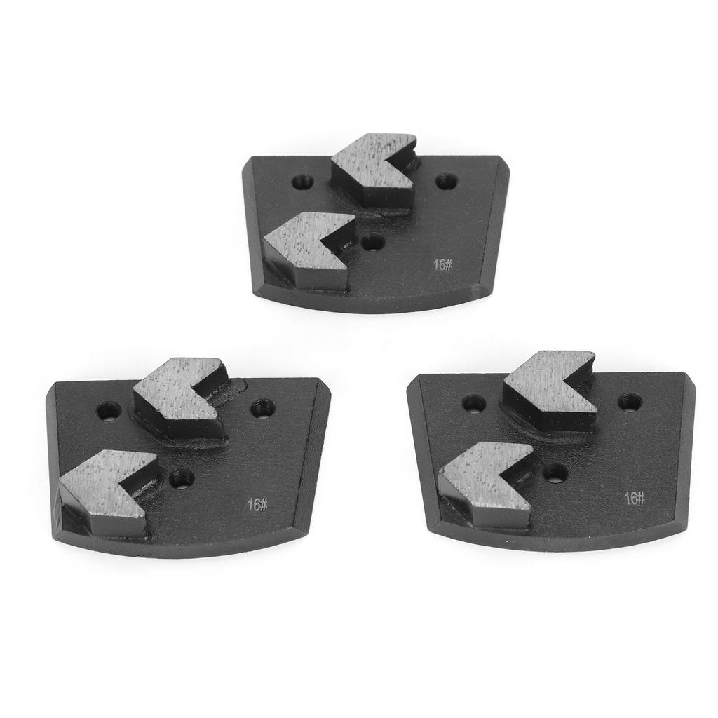 3 szt. Blok szlifierski diamentowy kształt strzałki 2 zęby betonowy pad szlifierski akcesoria do szlifierki