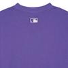 New MLB Drop Shoulder Sleeve T-Shirt Men's Purple 3ATSV0243-10VOS
